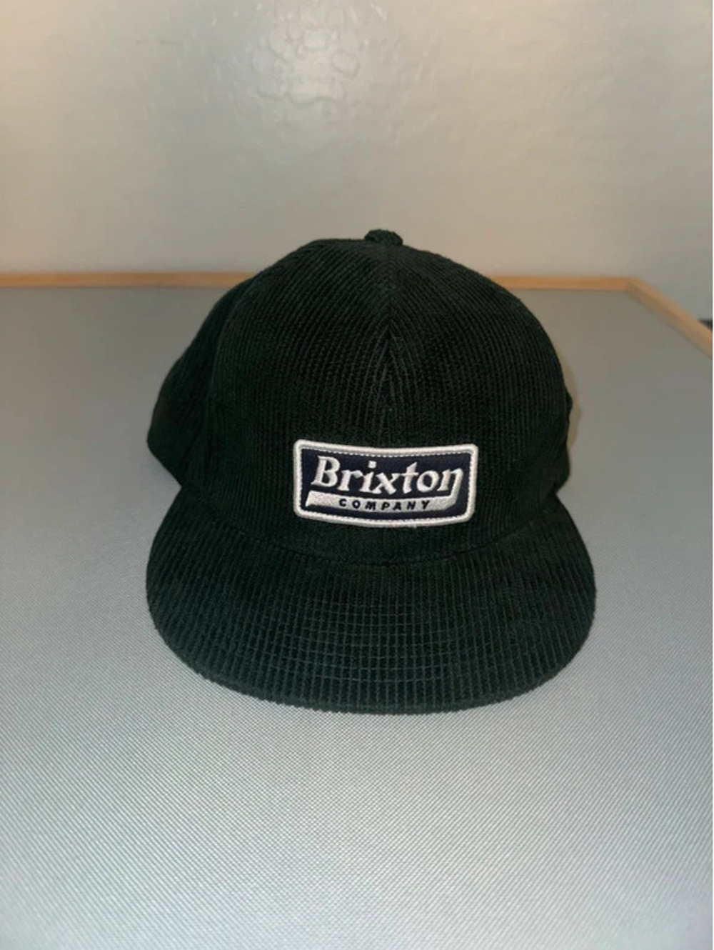 Brixton Men's Snapback Corduroy Dark Green Hat